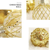 TROPOW 25-Pack Christmas Tree Ornaments - 2.4" Shatterproof Clear Balls, Champagne Golden & White, Freestanding, No Electricity Needed, Featherless, Ideal for Holiday & Wedding Decorations