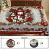 Christmas tablecloth - Christmas Cheer Round Tablecloth - Waterproof & Wrinkle-Free, Snowman, Reindeer & Snowflake Design - Holiday Parties & Home Decor - Festive Hosts & Homeowners - Perfect for Indoor/Outdoor Use - Deck the Halls in Style