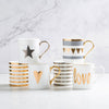 Ceramic Painted Gold Mug Cups For Men And Women