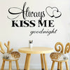 1pc Valentine's Day Wall Sticker, Always Kiss Me, Self-Adhesive Wall Stickers, Bedroom Entryway Living Room Porch Home Decoration Wall Stickers, Wall Decor Decals