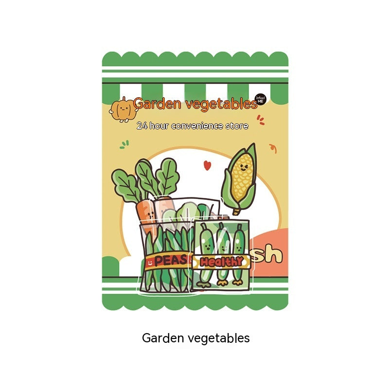 Convenience Store Journal Decoration Sealing Sticker Bag