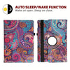 10.2 Inch Printed IPad 9th Generation 2021/8th Generation 2020/7th Generation 2019 360 Degree Rotating Vertical Protective Cover With Automatic Sleep/wake Up Function