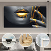 1pc Nordic Chic Framed Canvas Art Print - Waterproof & Odorless, Ink on Canvas, Pine Wood Frame, Transverse Orientation, Art Deco Fashion Theme, Ideal for Bedroom, Living Room, Office, and Dormitory Decoration Wooden Frame - Thickness 1.5inch