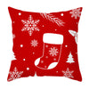 Christmas Pillow Cover Cartoon Letter Print Cushion Cover Office Sofas Pillow Cover