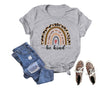 Fashion BE KIND Letter T-Shirt Top Print Short Sleeve