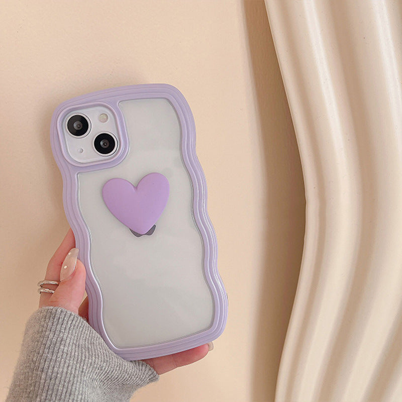 Love Wave Border Phone Case Transparent 3D