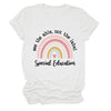 Rainbow Love Round Neck Short Sleeve T-Shirt
