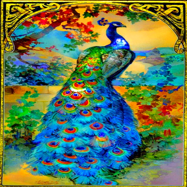 Colorful Peacock 5D Diamond Painting Kit