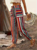 Striped Drawstring Waist Pants, Casual Loose Pants For Spring & Summer, Women's Clothing