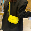 Candy Color Cute Shell Bag Ins Fashion Saddle Bags Women Shoulder Messenger Bag