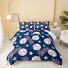 3pcs 3D Baseballs Comforter, Blue Baseball Comforter Set, 3pcs Bedding Set Printed Comforter With 2 Pillowcases, Down Alternative, Soft And Lightweight, For All Seasons