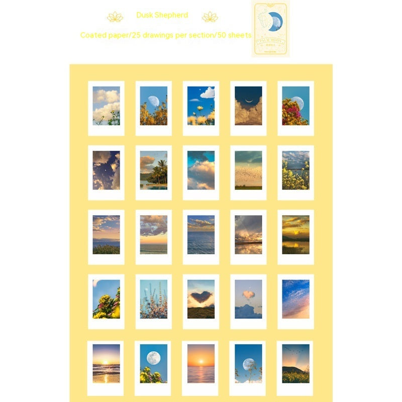 Moon Series INS Landscape Journal Material