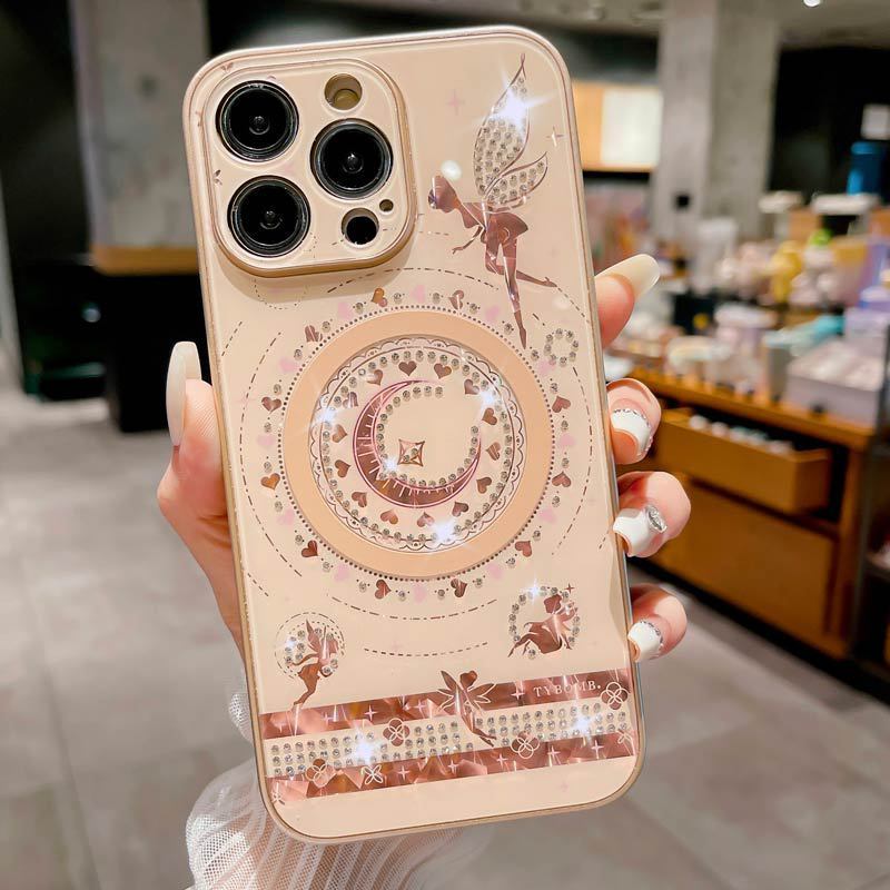 Butterfly Fairy Diamond Magnetic Mobile Phone Protective Case