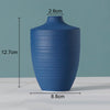 Simple Solid Color Ceramic Vases European Flower Arrangement Plant Pots