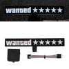Led Luminous Stickers Wanted Five-star El Cold Light Film Car Stickers Car Window Windshield Lighting Decoration