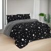 Starry Night Queen Comforter Set - 3-Piece Soft Microfiber Bedding with Celestial Print, Ideal for Modern Bedroom Decor