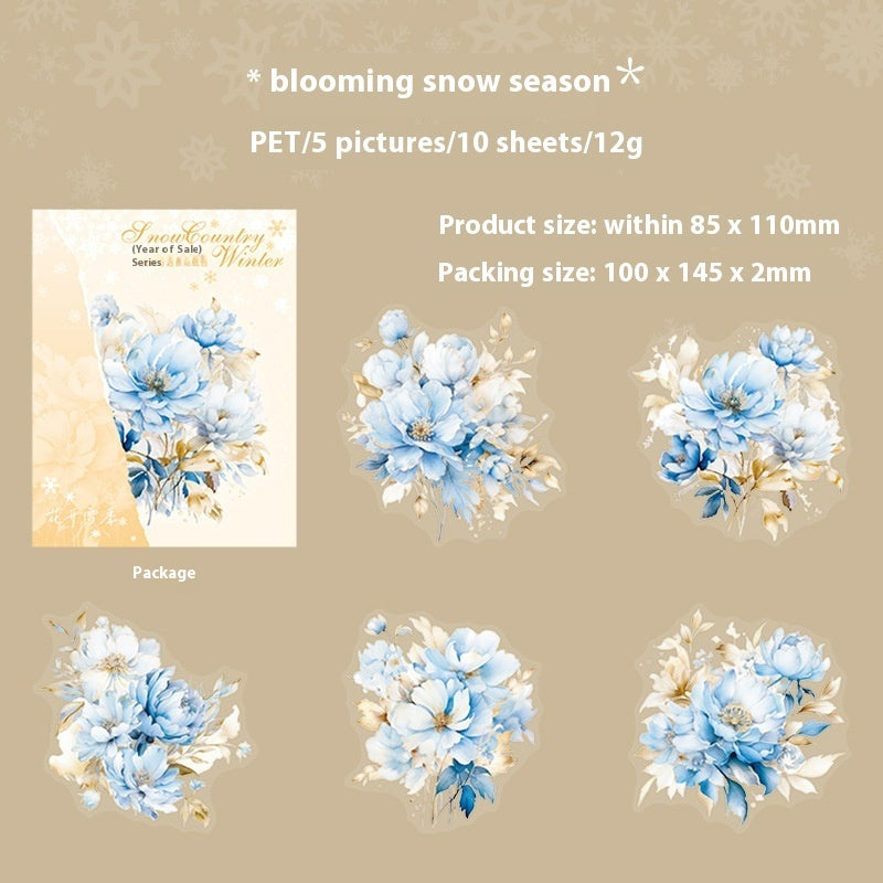 Winter Landscape Journal Decorative Source Material 10 Pieces 6 Models