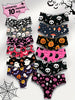 MIOTAN Women's Halloween-Inspired Bikini Briefs 10-Pack - Elegant Polyester Knit Fabric with Stretch, Comfortable Breathable , Seamless Low-Waist Underwear with Artistic Skull and Pumpkin Prints