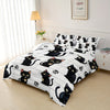 Kawaii Cute Cat Print Duvet, All Season Bedding Set For Bedroom Bed Decor, Animal Cute Comforter Set - 1 Comforter With 2 Pillowcases