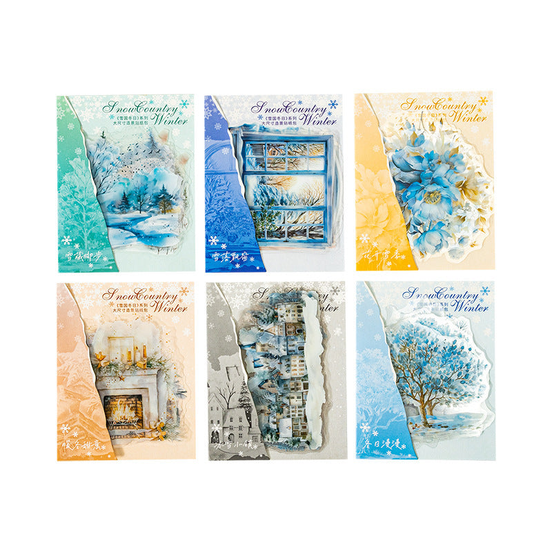 Winter Landscape Journal Decorative Source Material 10 Pieces 6 Models