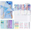 6 Loose leaf Binder Journal Book Marbling Notebook