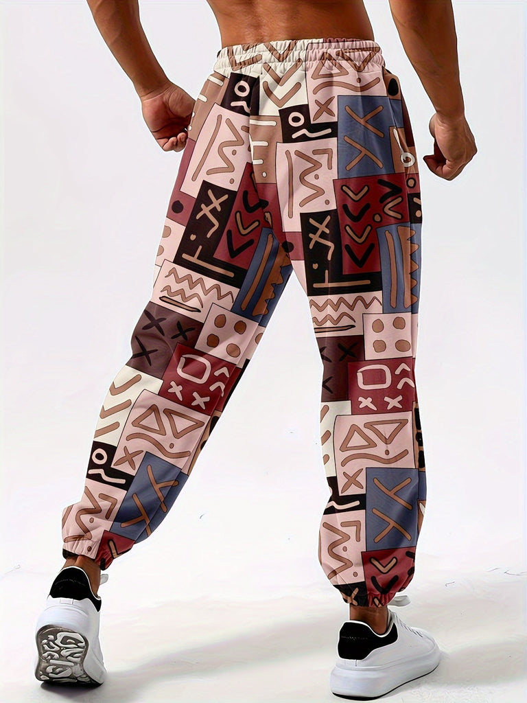 3D Digital Pants Authentic Casual Pants Classic Cargo Pants Men's Waist Men's Fashion Trend Pants Casual Sweatpants for Polyester Jogging Bottoms Paisley Beach Pants Fit Tapered Pocket Slim Pants Summer Loose Pants Twill Regular Pants Outdoor Pants