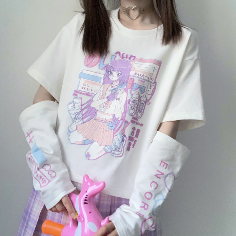 Women's Short-sleeved T-shirt With Two Sleeves