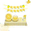 Lemon Series 10 Guest Stamping Tableware Decoration Paper Plate Paper Cup Napkin Set