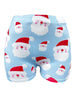 Women's Festive Christmas Santa Claus Print Casual Shorts - Comfy Polyester Blend, Machine Washable