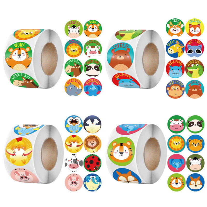 Children's Cartoon Animal Stickers Cute