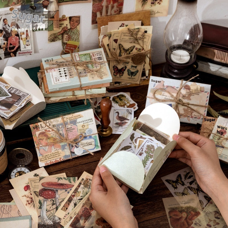 Material Box-packed Stickers Creative Journal Material Pasteup