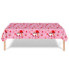 Valentine's Day Party Disposable Tablecloth Faceless Gnome Love Heart Table Cover