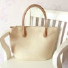 Straw bow crossbody woven bag