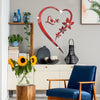 1pc Glamorous Romantic Heart Acrylic Mirror Wall Sticker - Self-Adhesive, Removable, 1mm Thick - Adds Romantic Charm to Living Room & Bedroom Decor - Vibrant, Durable & Easy to Apply