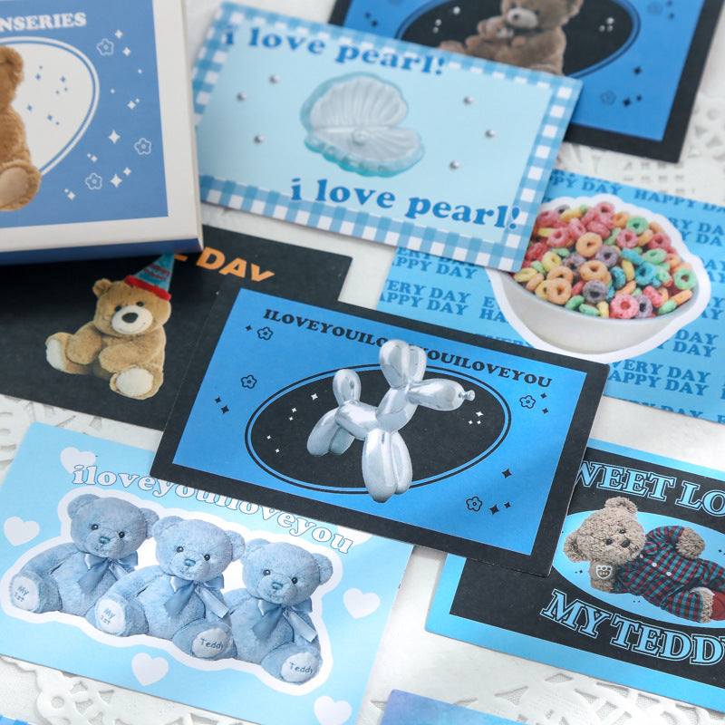 Cute Literary Journal Decoration Material Stickers 40 Pieces Into Stickers