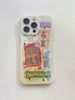 Blue Light Spot Drill Silicone Lens Protector Phone Case
