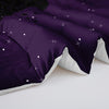 3pcs King and Queen Black Cat Galaxy Comforter Set, Purple - Soft, Breathable, Allergen-Free Polyester Bedding with Digital Print, Modern Fashion Home Dorm Decor, Includes 1 Comforter and 2 Pillow Cases