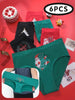 6pcs Plus Size Women's Panties - Seamless, Comfortable & Breathable with Cute Santa Claus & Christmas Tree Designs