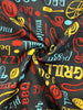 3/5pcs random, creative food graffiti printing, long boxer shorts, breathable, comfortable and high elastic, long boxer swimwear, sports shorts, Men's novel underwear