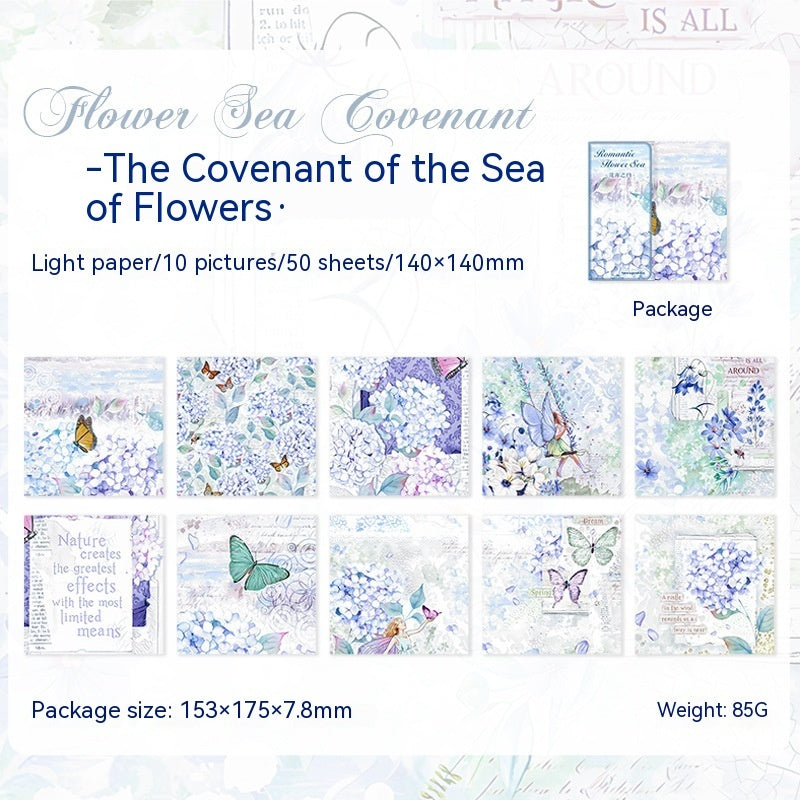 Romantic Flower Sea Series Flower Theme Journal Decoration