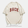Men's And Women's Retro American Cotton Suede Puff Print T-shirt