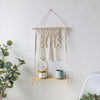 Tassel Leaf Woven Tapestry Rack Decoration Storage
