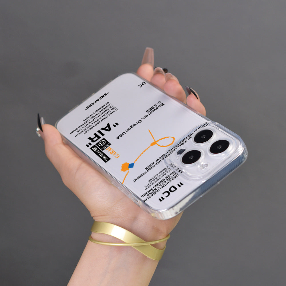 Applicable To Phone Case English Letters All-inclusive Lens Drop-resistant Protective Cover