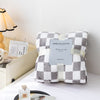 Checkerboard Facecloth Printed Blanket