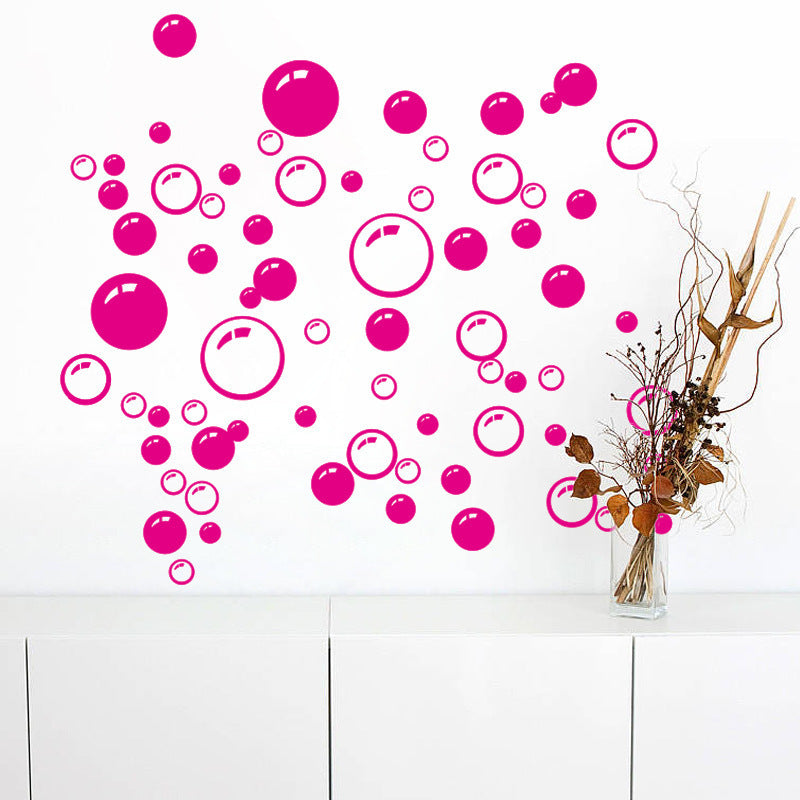 Colorful Circle Bubble Wall Stickers Removable