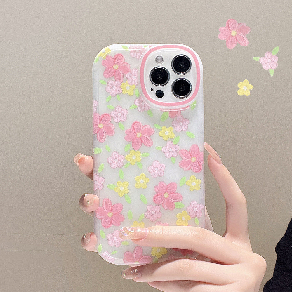 Fashion Simple Floral Mobile Phone Protective Case