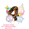 Donut Party Kit Paper Cups Plate Napkins Ice Cream Balloon