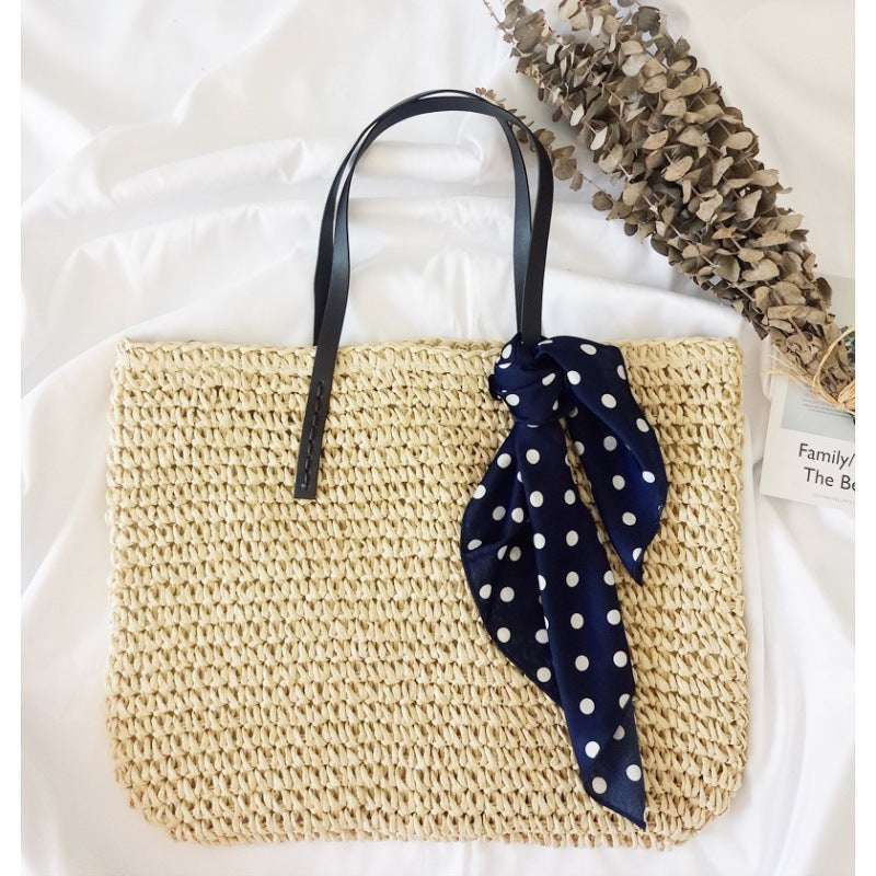 New Seaside Holiday Woven Bag Portable