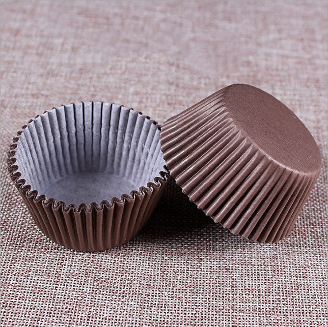 Pvc Barrel Solid Color Baking Muffin Cake Paper Cups Oil-proof Chocolate Paper Cups