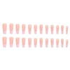 Heart Stripe Fake Nails